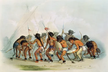 Dança do búfalo, c. 1832